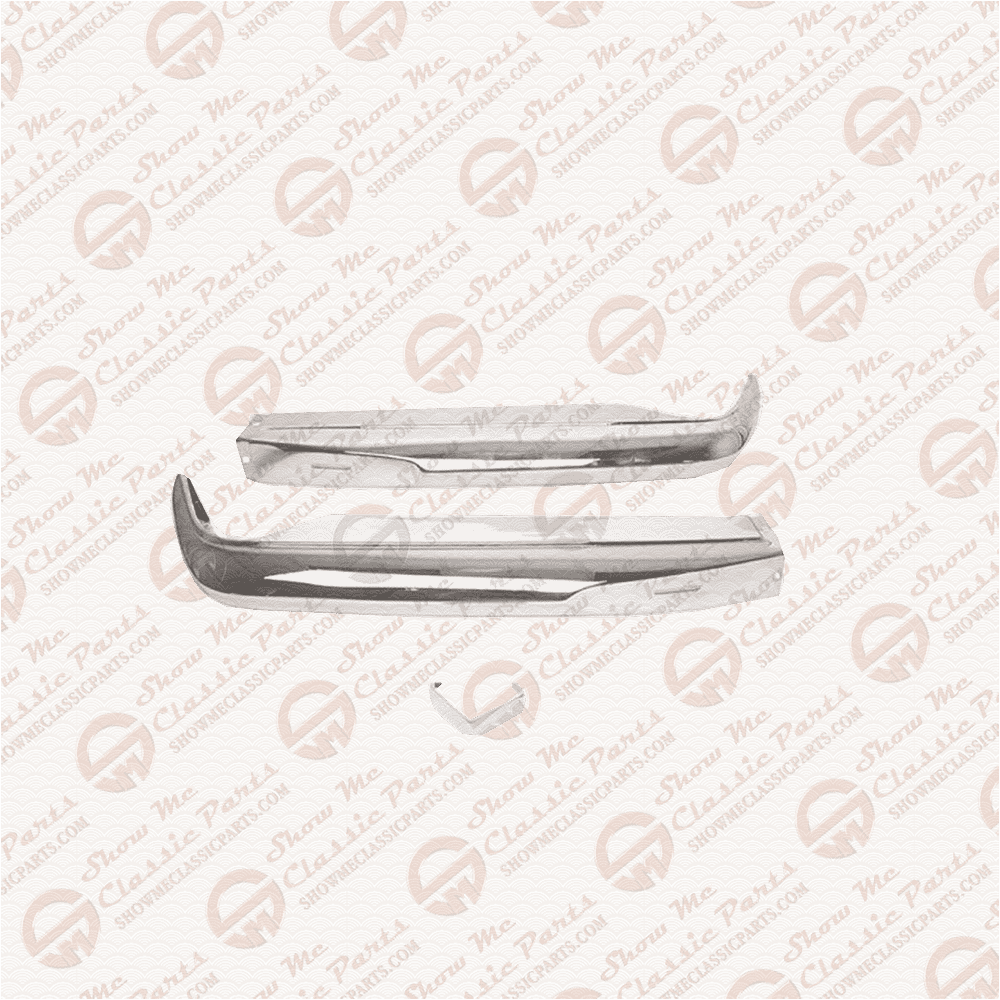 1963-1971 Mercedes-Benz W113 230SL 250SL 280SL Front Bumper Chrome Set