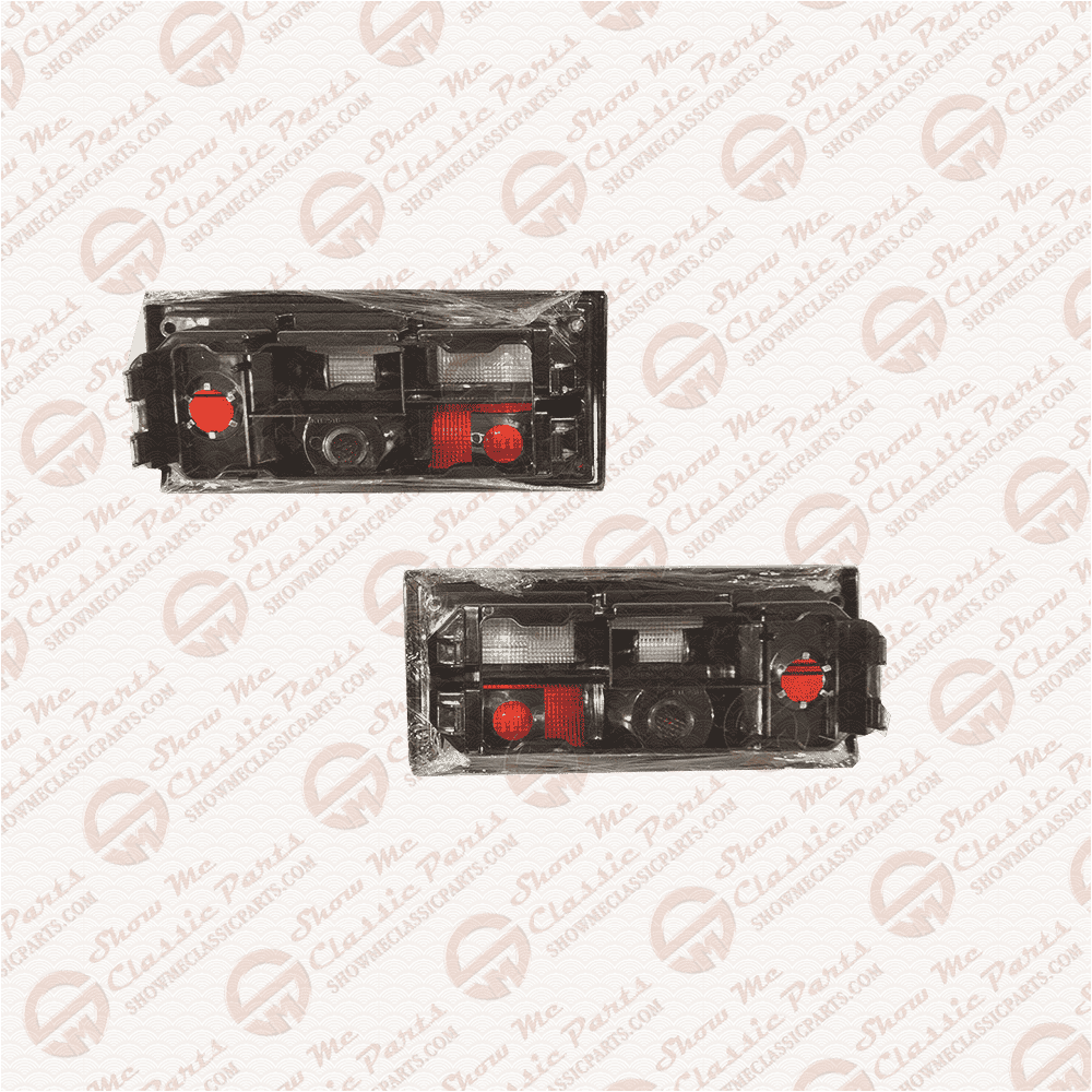 1979-1992 Type 25 Vanagon Red White Taillights W/ Clear Lens Set - Show Me Classic Parts - VW T3 T25 Vanagon OE Aftermarket Shop